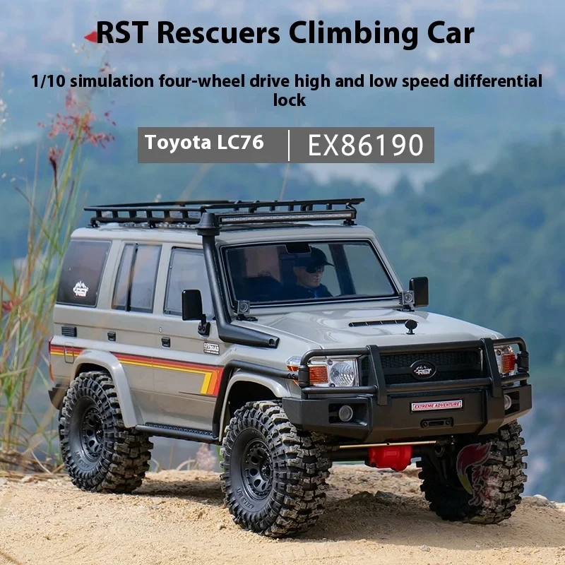 

1/10 RGT EX86190 RC Cars Off-Road Vehicle Rescuer Lc76 8 Channel 4WD Crawler Rock Buggy RTR 2.4GHZ 2Speed Shift Off-road