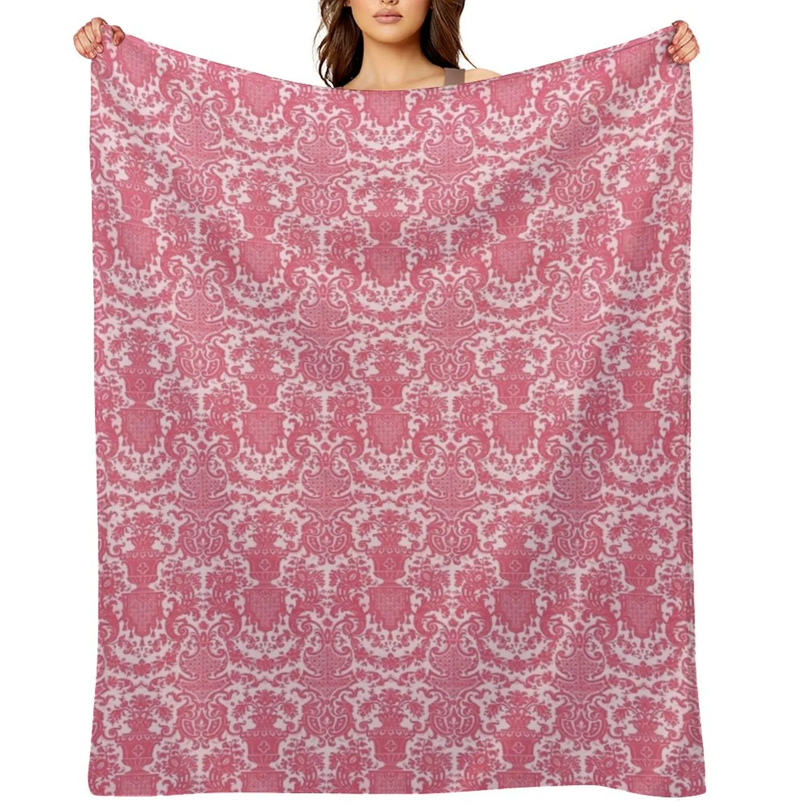 

Hot Pink Chintz Throw Blanket Hair Blankets For Bed Decorative Sofas Luxury Throw Blankets