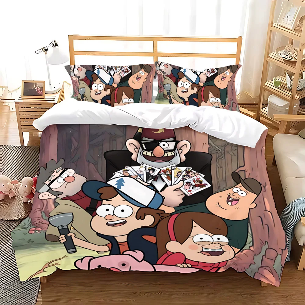 Duvet Cover Pillowcase Bedding Cartoon G-gravitys F-falls Adult BoyGirl Bedroom Decoration Children Gift Single Double Large