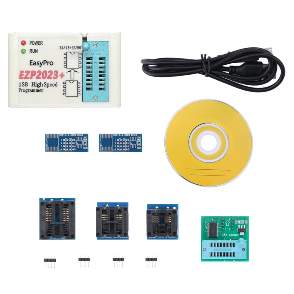 Ezp2023+High Speed Spi Flash Programmer Usb 2.0 With Sop8 Sop16-Dip8 Chip Adapter support WIN7&8 64bit