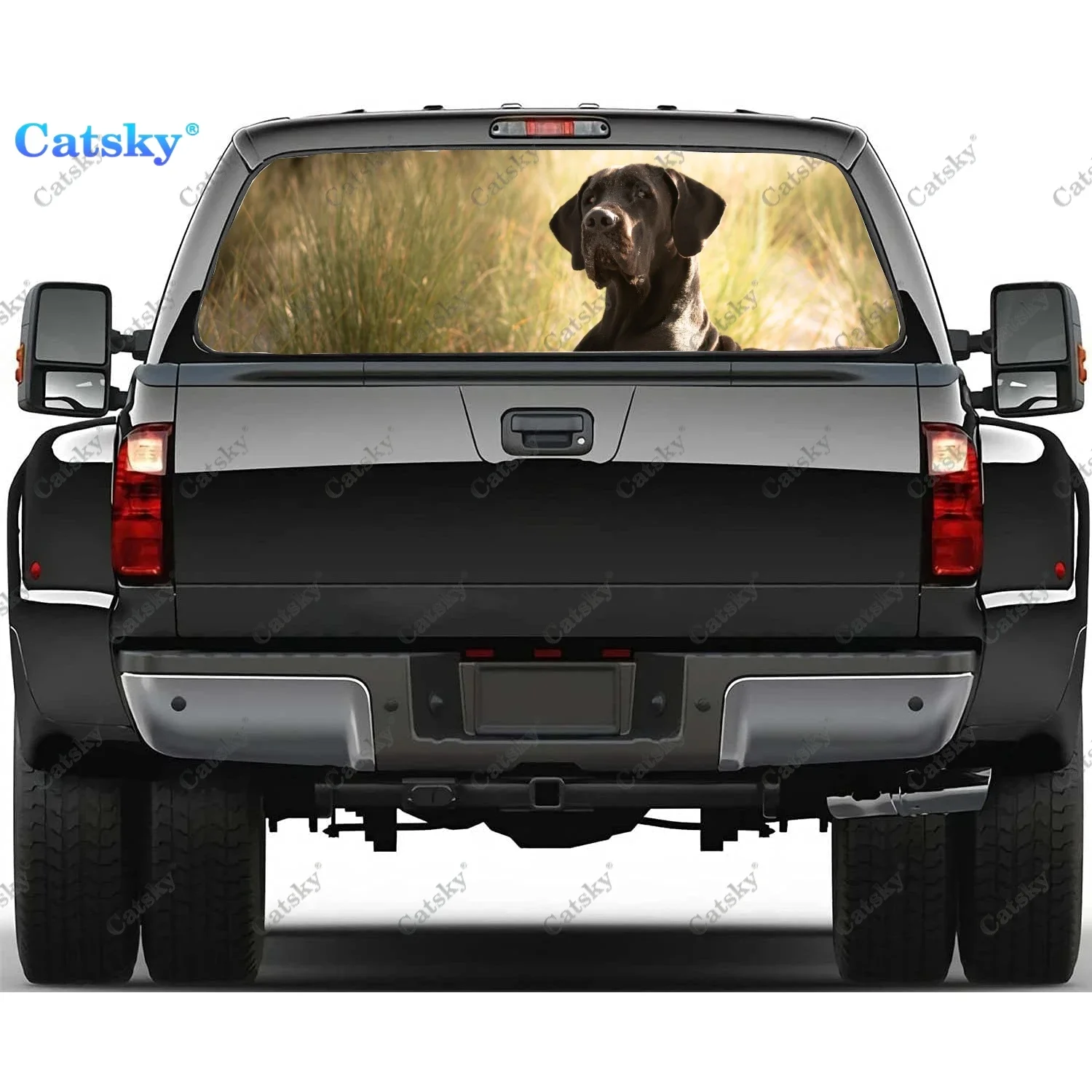 

Animal Great Dane Rear Window Decal Fits Pickup,Truck,Car Universal See Through Perforated Back Window Vinyl Sticker