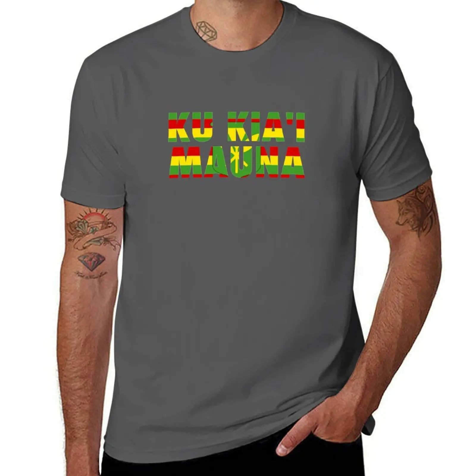 

Ku Kia'i Mauna - We Are Mauna Kea T-Shirt anime t shirts for man t shirt man designer T-Shirt