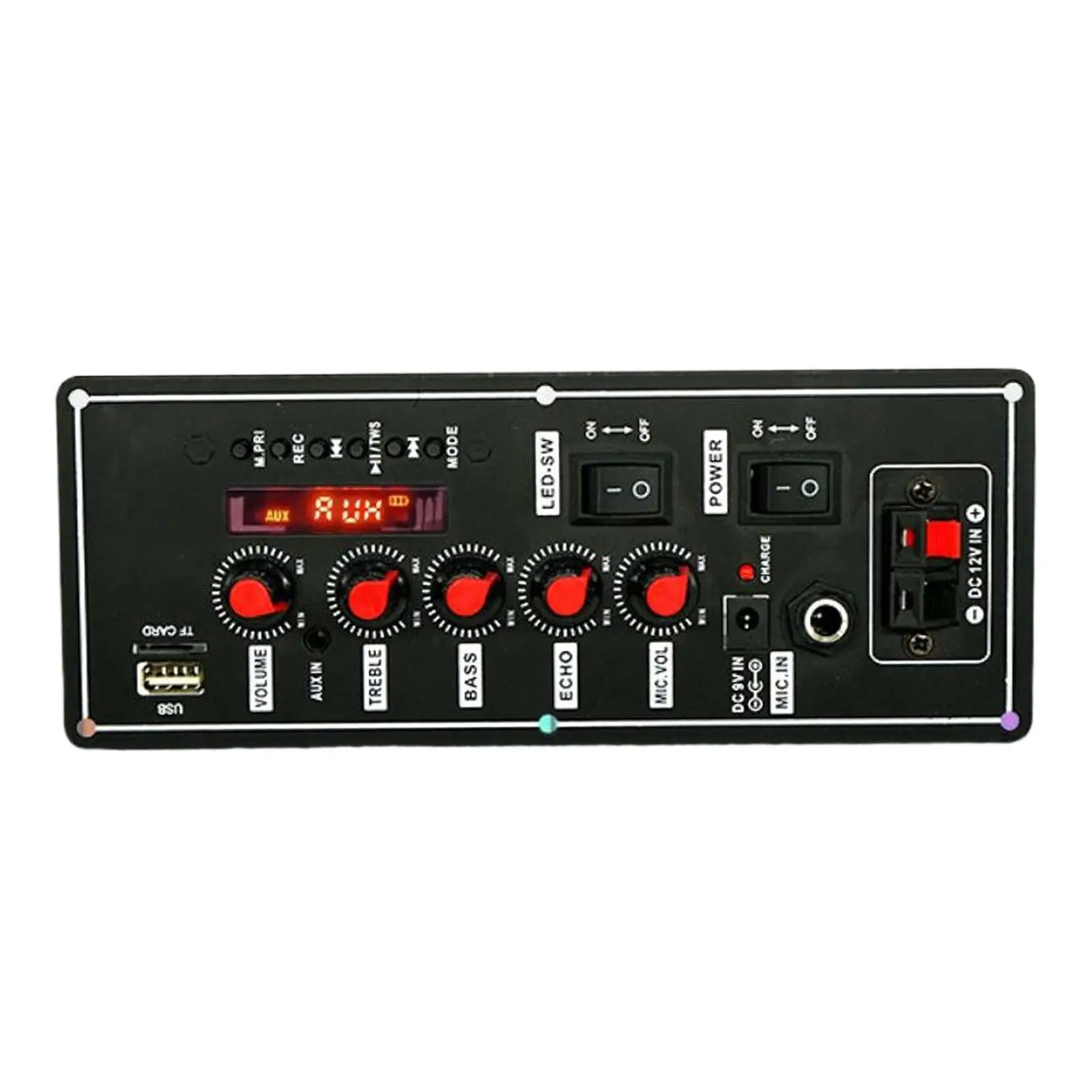 MP3 Decoder Module with Treble and Bass Adjustment Knob LED Display Screen Audio