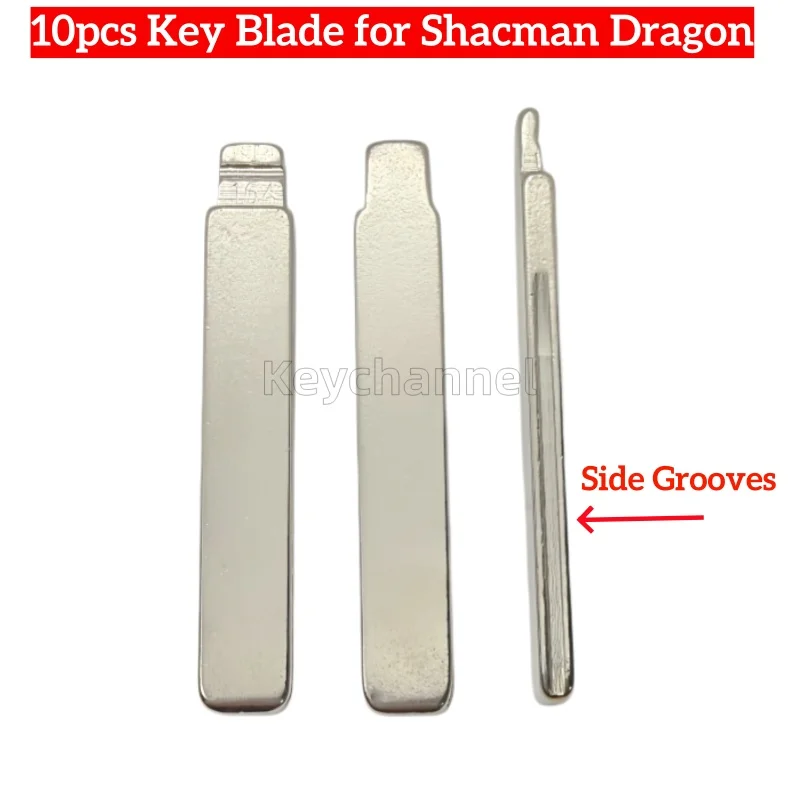 

10pcs Truck Key Blade 164# KD VVDI Flip Remote Blank for SHACMAN Ddlong X3000 X5000 M3000 X2550 for KEYDIY Xhorse Remote