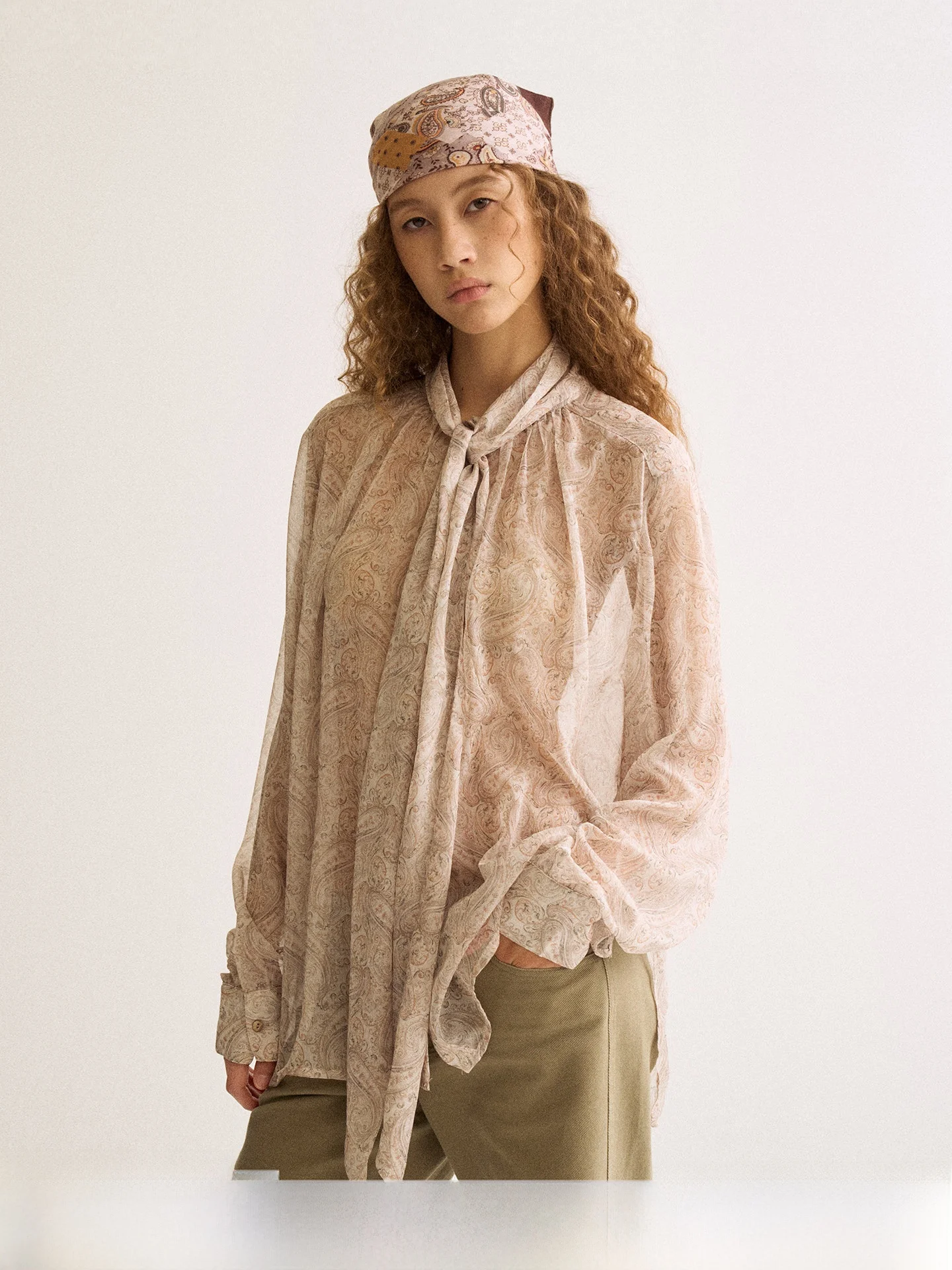 

FirstFloor Unique Walnut Print n Holiday Retro Loose Casual Long Sve irt Women's Skin-friendly Breathable Slim Fit