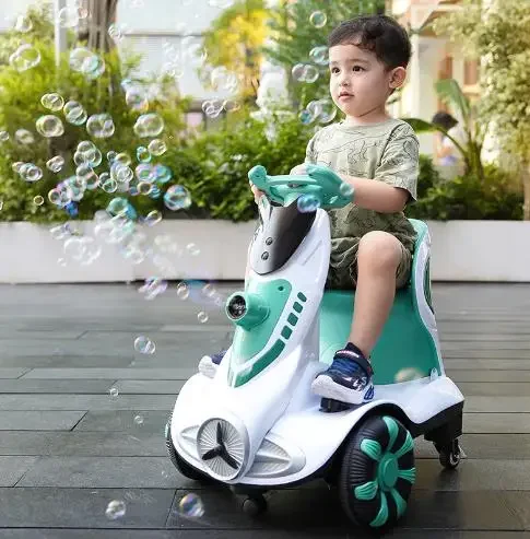 

2023 Wholesale Battery Operated Bubbles Optional Ride On Electric Balance Car for 2-8 years