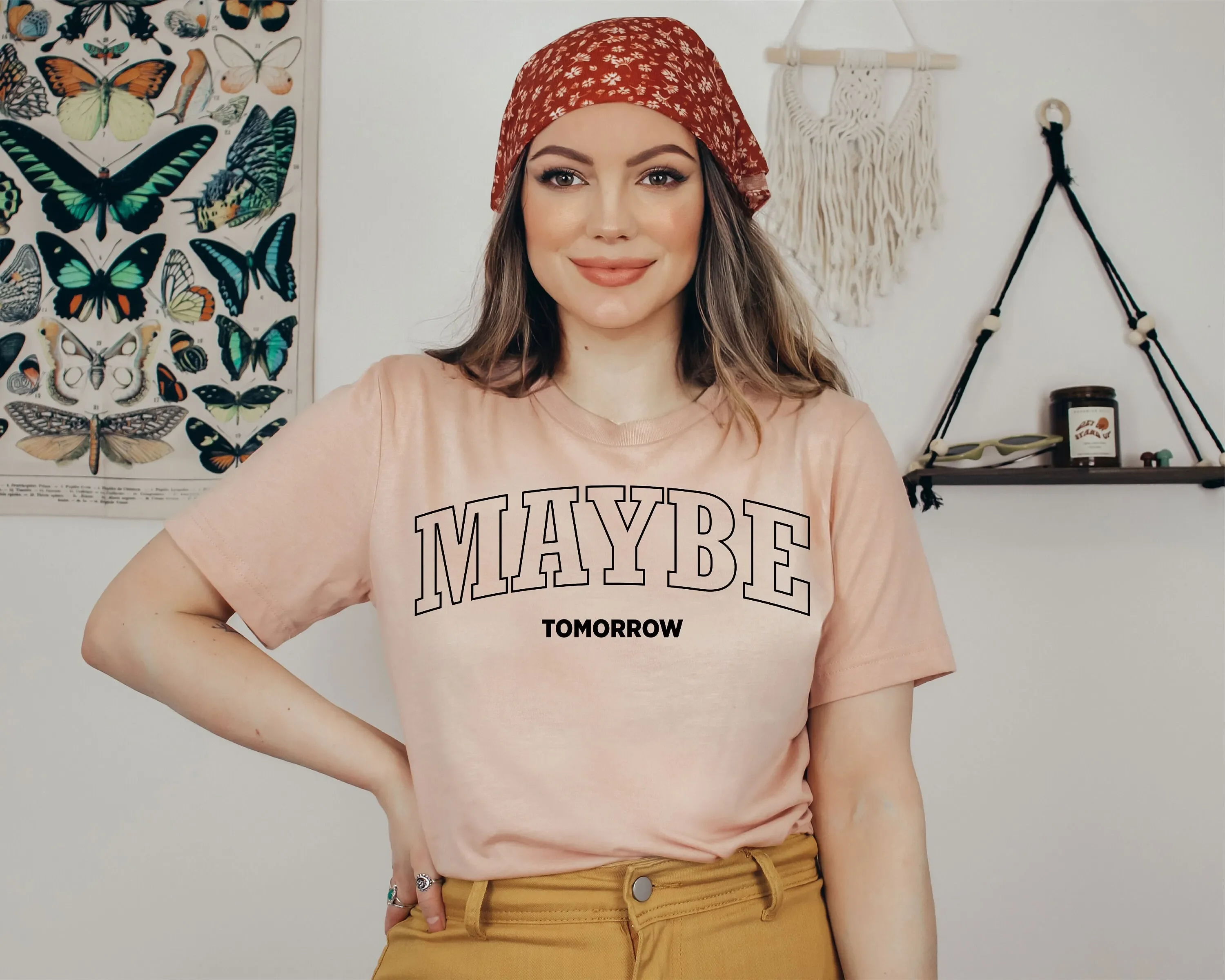 Maybe Tomorrow T Shirt Procrastinator Funny Procrastination Lazy Person For Shirtn Sloth
