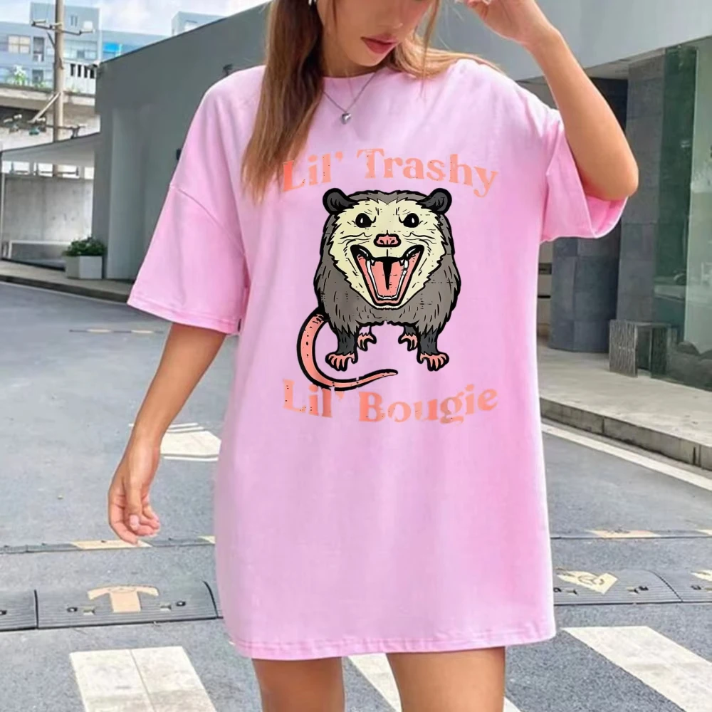 Fashion Street Cat - Kaos Oblong Pria Wanita Opossum Lil
