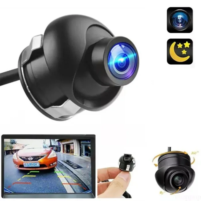 Rotating Car Backup Camera with 170 Degree Wide Angle Lens Support for For night Vision and NTSC Display Systems