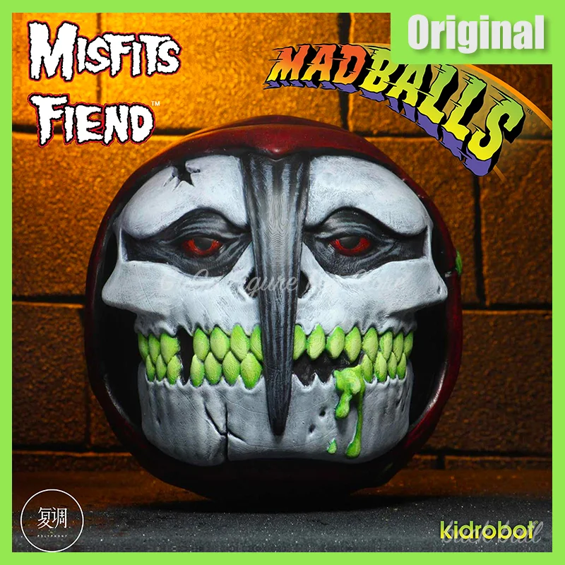 

In Stock Kidrobot Madballs Foam Horrorballs- Misfits The Fiend Toy Art Model Collection Gift Birthday Toys