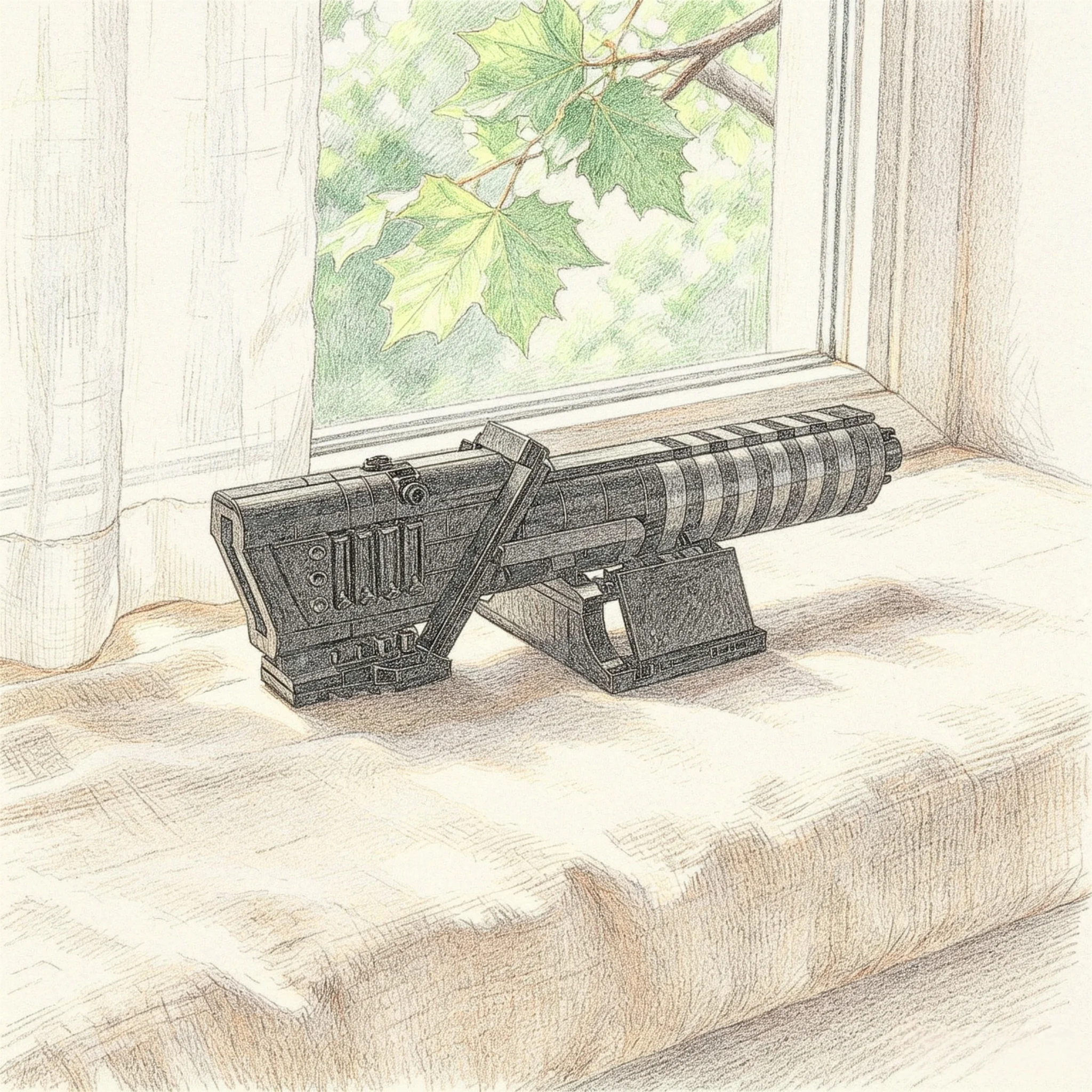 Nuevo modelo 2026 de pistola láser espacial de gran venta, bloques de construcción MOC, juguetes educativos, regalo decorativo para la oficina y para la descompresión.
