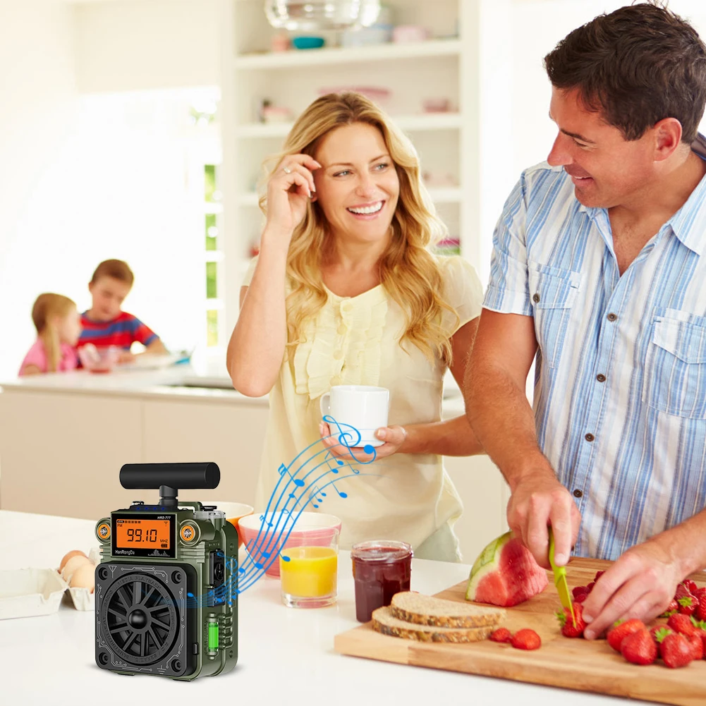 Full-Band Mini Radio BT Speaker AM FM Radio Portable Radio for Home Outdoor