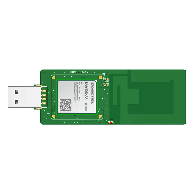 

Quectel EG915U-EU LTE Cat1 Module 4G USB Dongle Onboard Antenna Europe LTE-FDD B1/B3/B5/B7/B8/B20/B28 GSM 800/900/1800/1900MHZ