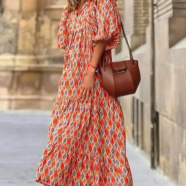 

Women's Full-Body Print n Dr Cross-Border New Sle Casual Sport Suit ort Sve T-irt Autumn Season ort Pants