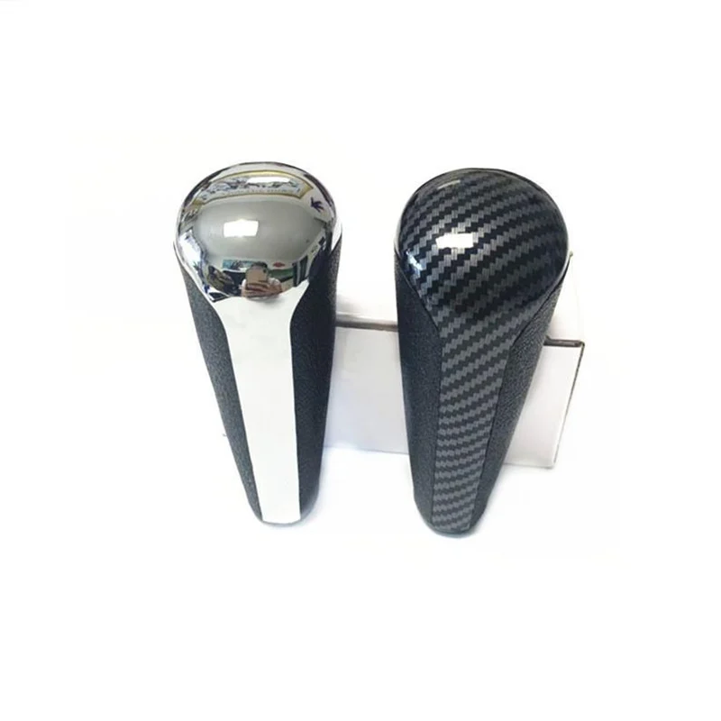 Chrome Matte Gear Cabeça Shift Knob, Caso Handball Automático, Acessórios para Citroen C2C4 Triumph Sega Peugeot 206 207 307 408, AT