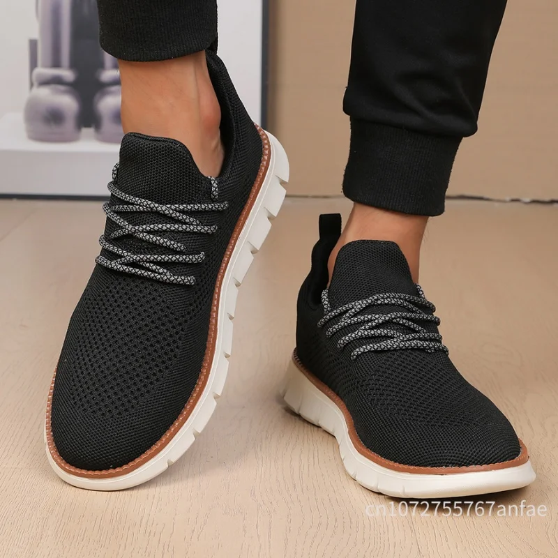 

Mens Casual Shoes Breathable Lightweight Slip-on Male Sneakers Fashion Comfortable Formal Walking Oversized Oxford Shoes