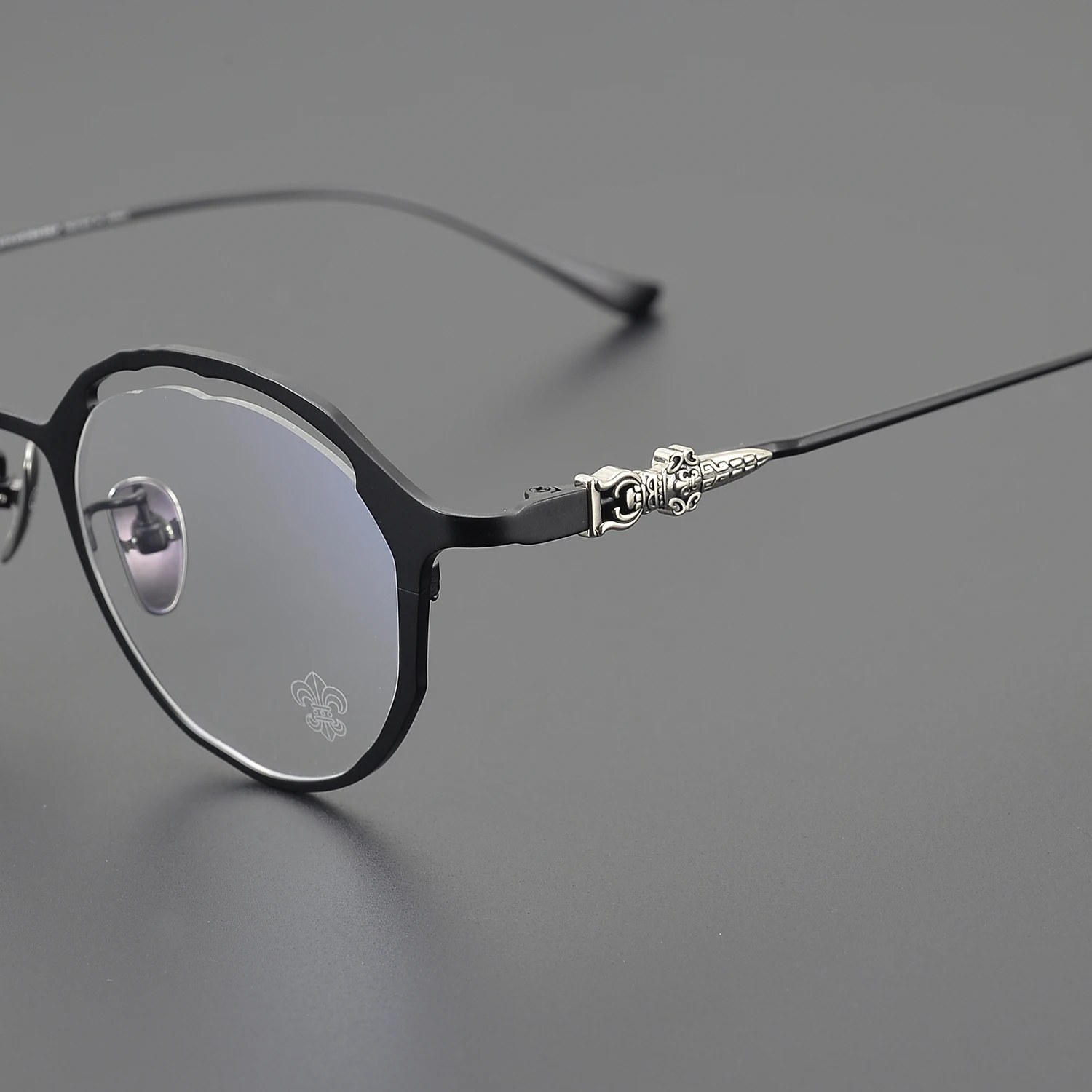 2024 New Fashion Alloy Men'S And Women'S Eyewear Luxury Brand Designer Ultra-Light Round Optical Prescription Glasses Frame