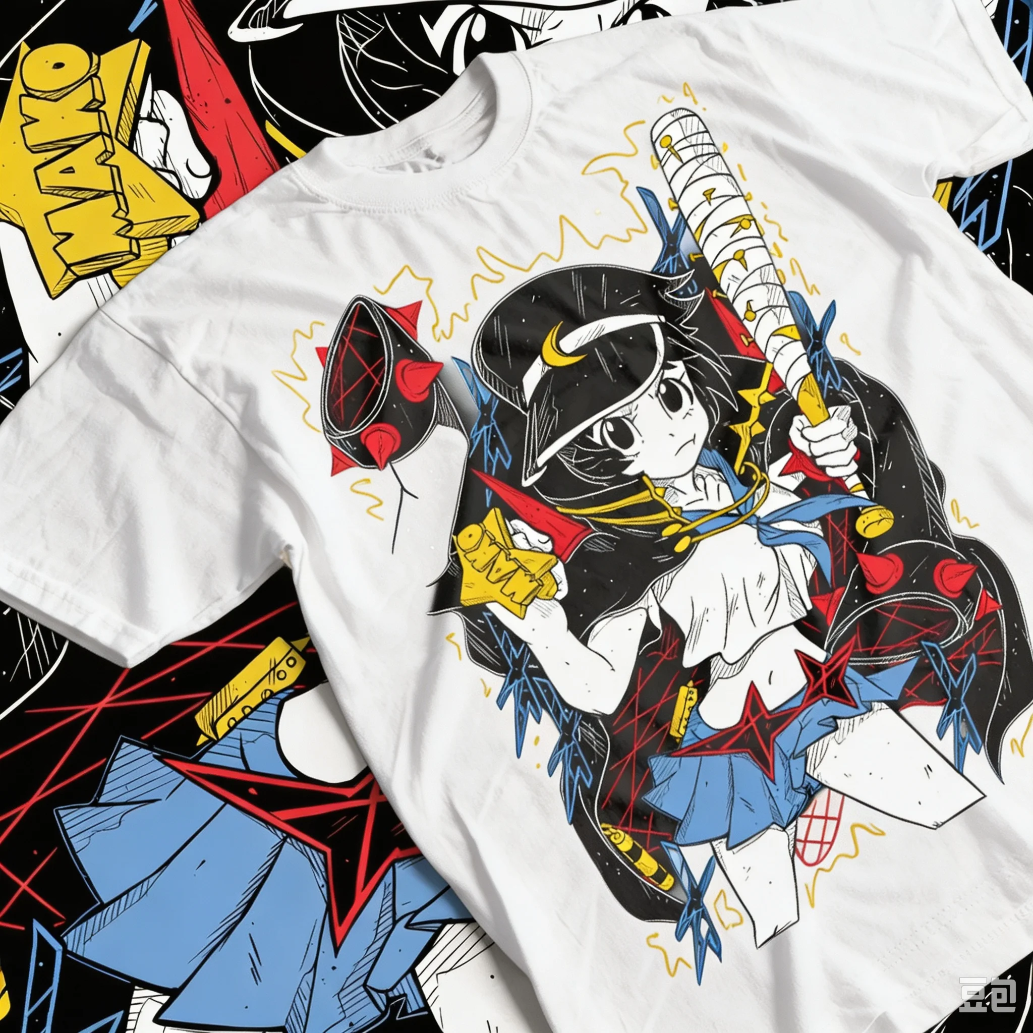 Mako Mankanshoku Graphic T‑Shirt Kill La Kill Anime Harajuku Streetwear Unisex Oversized Short Sleeve Manga Fan Gift Tee Tops