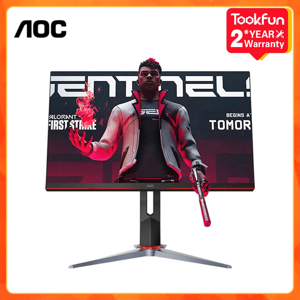 AOC 27-Inch 2K HD Screen 144Hz IPS ESports 180Hz Desktop Computer Monitor Q27G2SD Laptop 1MS Fast HDMI+DP Gamer Displays