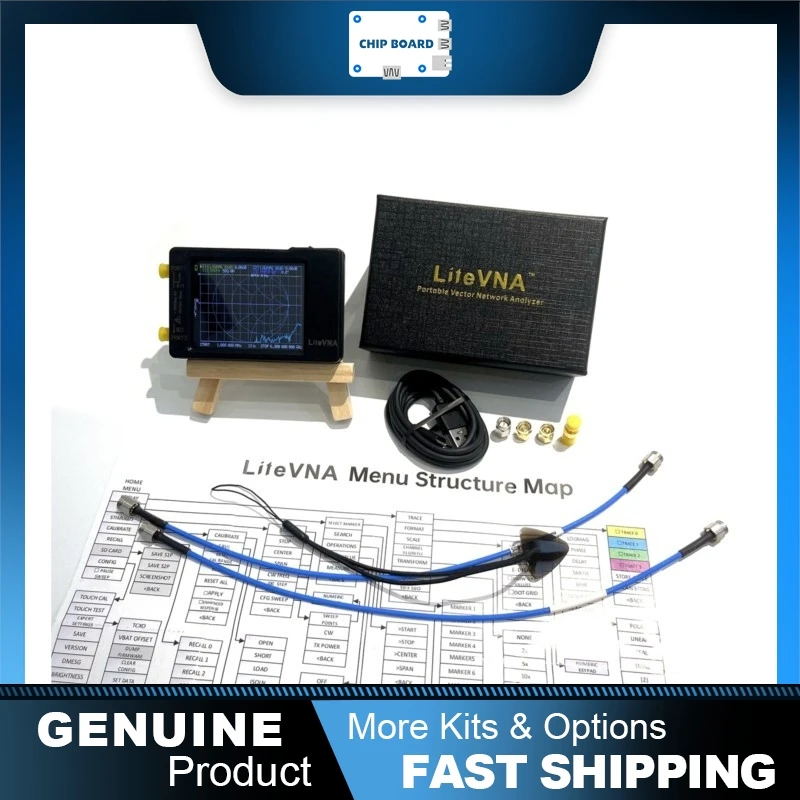 

Original Hugen 50kHz ~ 6.3GHz tinyVNA - LiteVNA 62 2.8" Display Vector Network Analyzer HF VHF UHF Antenna