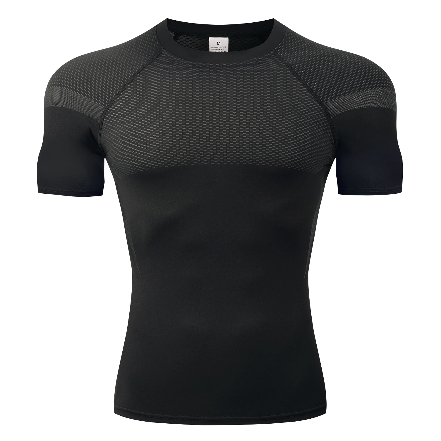 Men's Gym T-Shirt Workout & Training Fitness Short Sleeve Slim Fit O-Neck Athletic Baselayer Tees Tops Sport Clothing