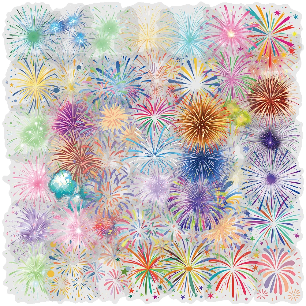 50 pezzi adesivi romantici fuochi d'artificio petardo decalcomanie per adulti coppie album di album biglietto di auguri confezione regalo bagagli per laptop