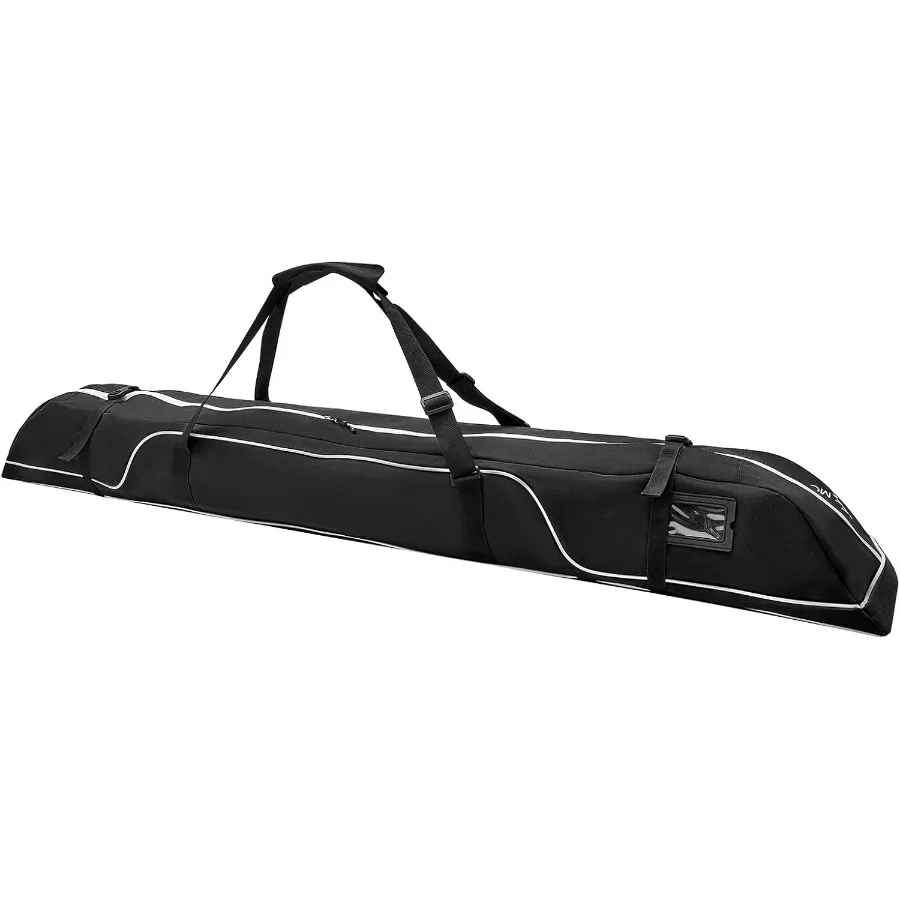 

Ski BagSingle Ski Bags for Air Travel Ski Bag with Separate Pole Slot Ski Travel Bag for Snow Gear Poles and Accessories