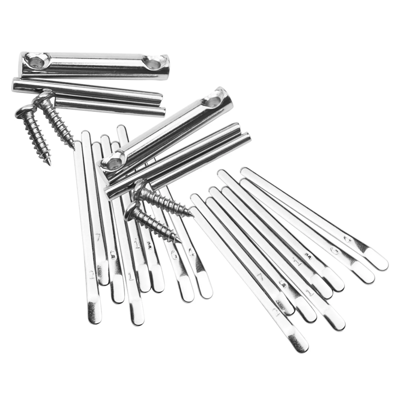 

2 Sets 8 Keys Thumb Piano Miniature Kalimba Portable Finger Metal Keylimba DIY Musical Instruments Lightweight Safe Easy to