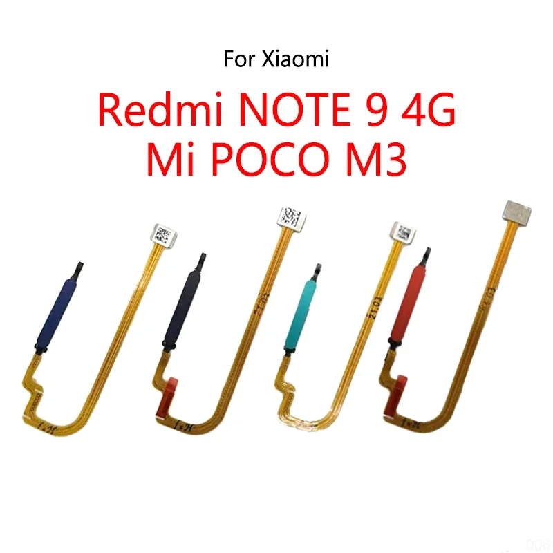 الصفحة الرئيسية زر بصمة الماسح الضوئي اللمس معرف القائمة عودة الاستشعار الكابلات المرنة ل Redmi Note 9 4G / Mi Poco M3