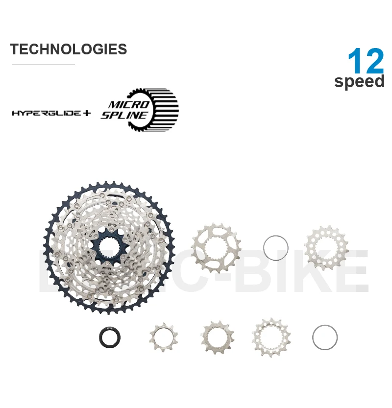 Shimano SLX M7100 12v MTB Cassette Sprocket CS-M7100-12 12-Speed 10-45T, 10-51T Original Parts