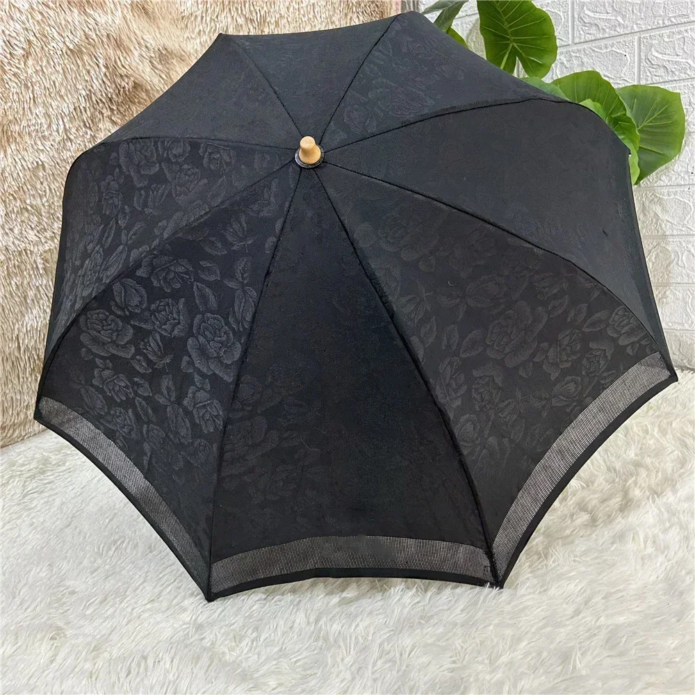 

Umbrella Hollow Black Knotbow Out Sun Umbrella Home Portable Exquisite Wedding Decoration Lolita Umbrella