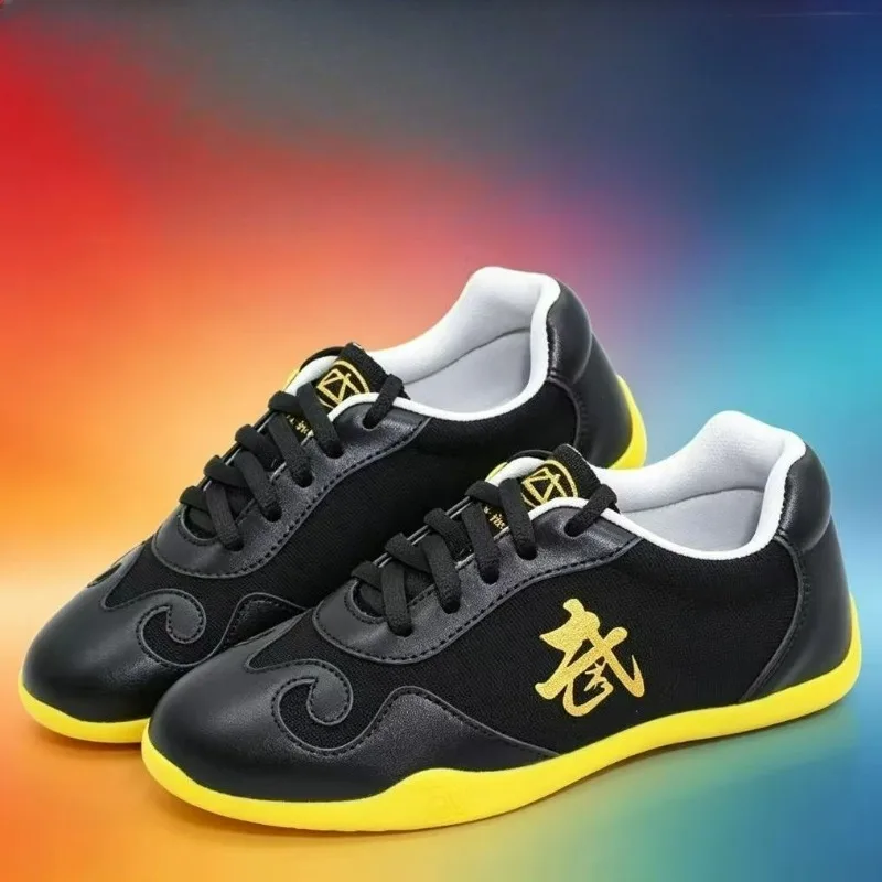 2026 New Martial Arts Shoes Men Women Black Red Tai Chi shoes Unisex Comfortable Kungfu Shoe Brand Sneakers Martial Arts Shoe