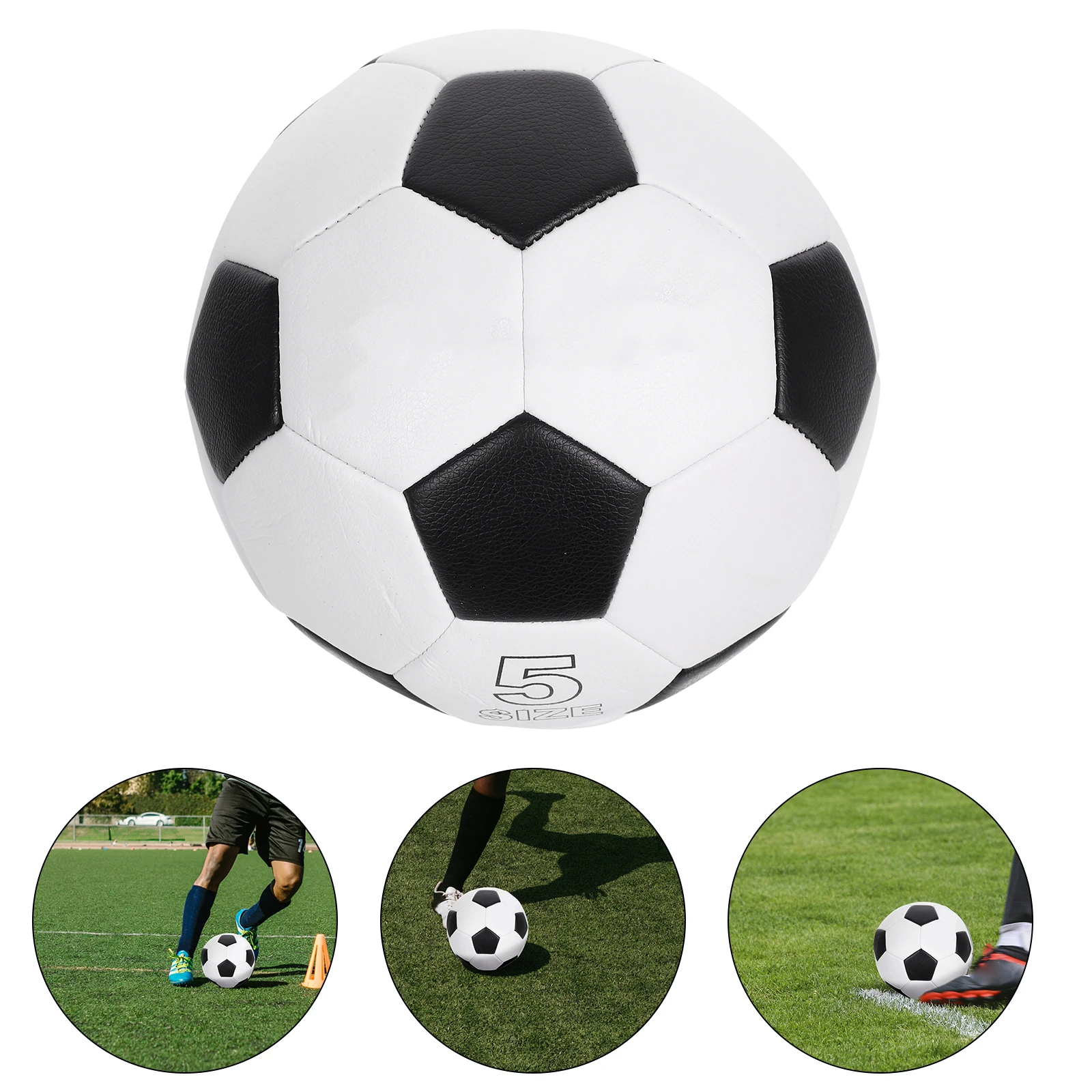 

Training Soccer Ball Size 5 Boys PU Machine Stitched Football for Adults Kids Football Ball Outdoor Play Gifts