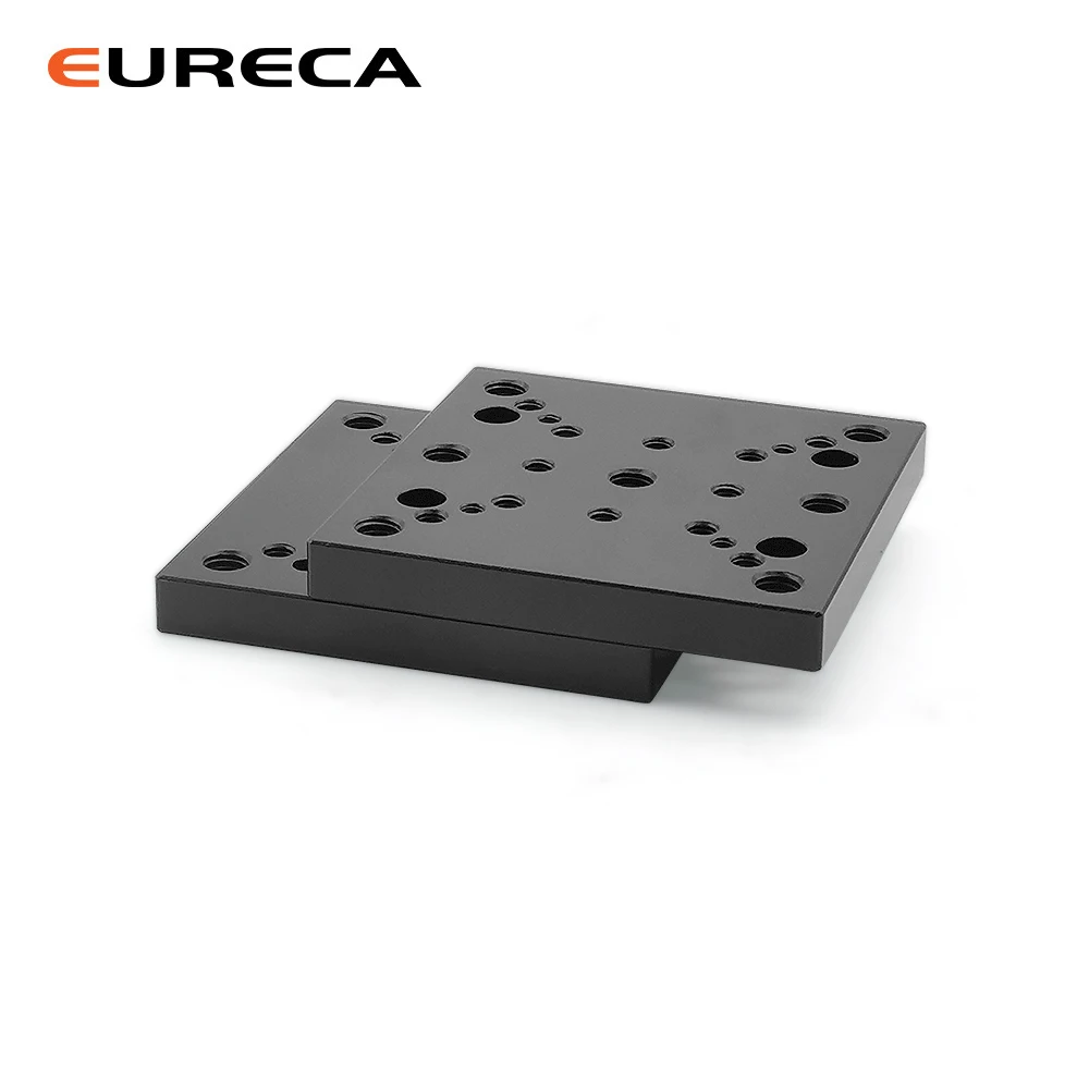 Máquina enrutadora CNC de riel lineal, pieza de repuesto M3/M4/M6, herramienta de ranura en V, placa de pórtico Universal, placa adaptadora de aluminio para impresora 3D