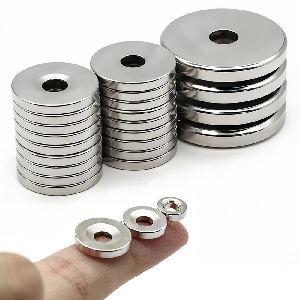 Super Strong Round Neodymium Magnet with hole N35 Permanent Magnets NdFeB Powerful Magnetic imane High Performance