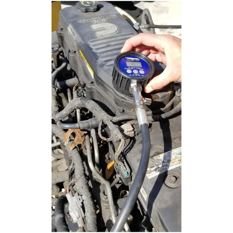 مجموعة اختبار ضغط الديزل الرقمية MV5535 تذكر قيمة ضغط الذروة لكل اسطوانة تصل إلى 12 اسطوانة، Po