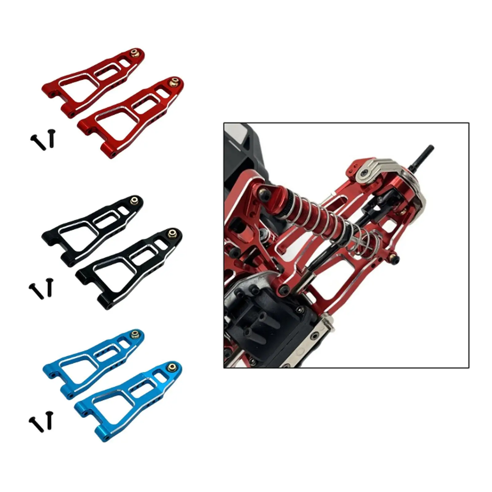 2x 1/12 escala RC coche actualizaciones accesorios delantero trasero brazo inferior profesional