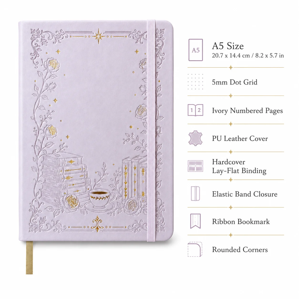 Caderno BUKE A5 com Páginas Po - Notebook Dotted A5 avaliação e preço