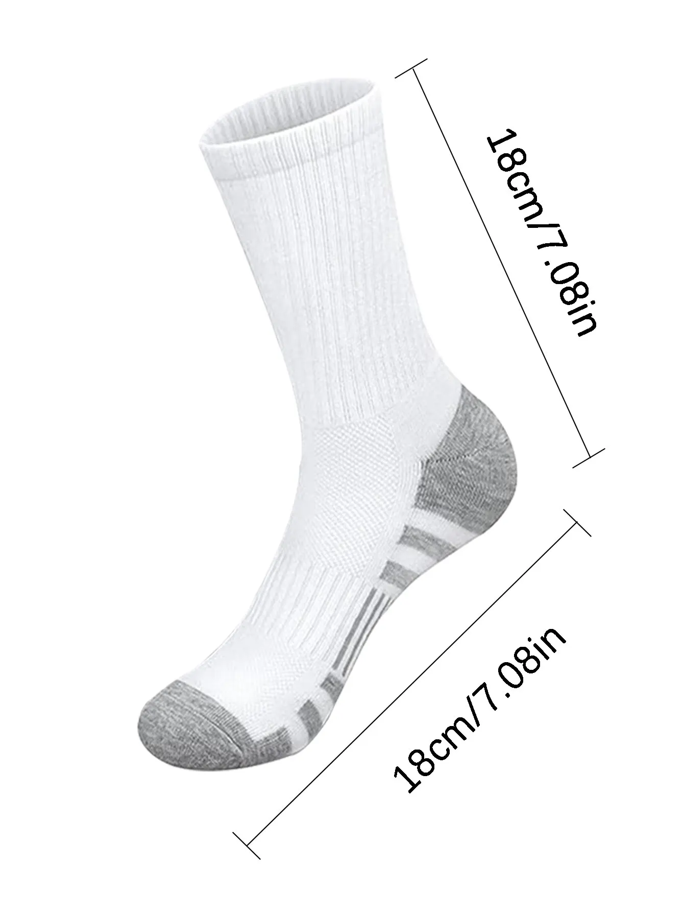 10 pairs of men striped socks, solid color minimalist men sports and odor resistant medium length socks rubber band cotton socks