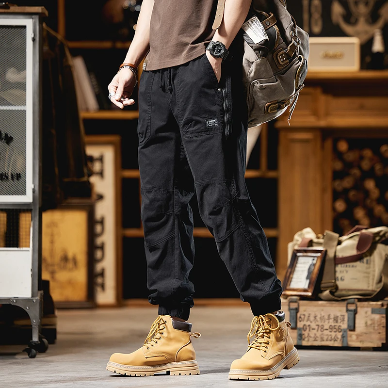 Jaysce Herrenmode Arbeits hose Outdoor Verschleiß feste Bergsteiger hose Arbeits kleidung Street Fashion Cargo hose Khaki Pfanne