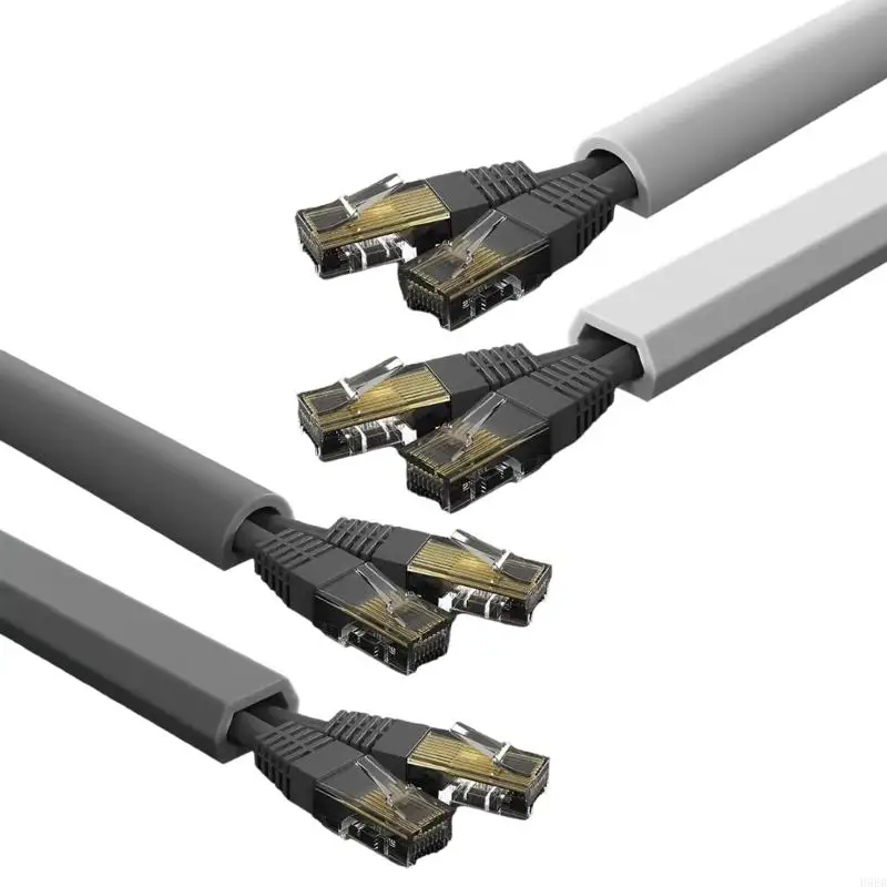 H9EB 100CM Cable Management Channel Wall Cord Cover Power Wire Line Hider Slot Hide Wire with Adhesive Backing