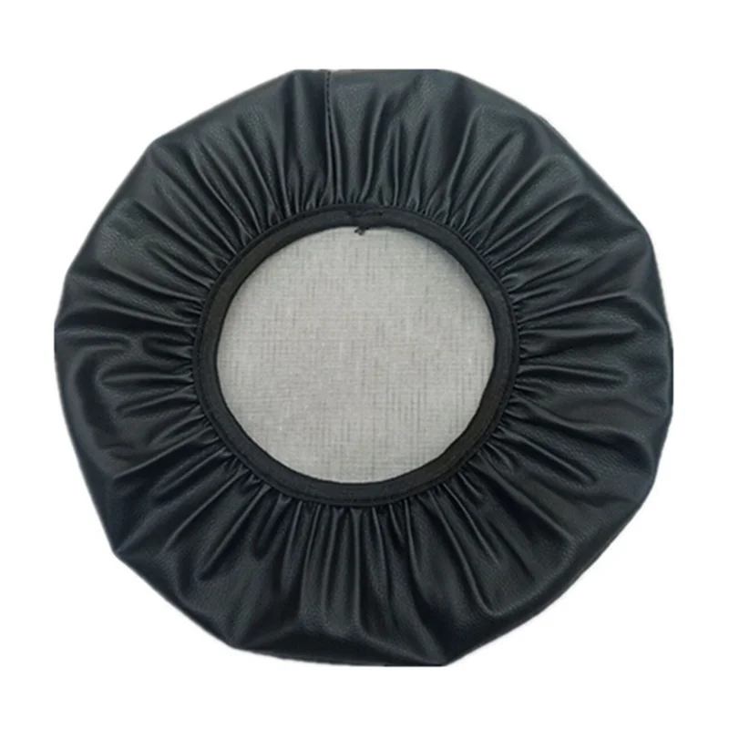AB11-4PCS Round Bar Stool Cushion For 28-33Cm Waterproof Bar Stool Covers Black