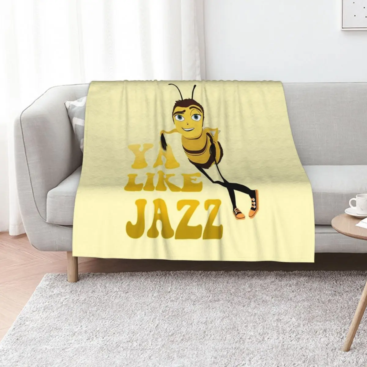 Ya like jazz The Bee Movie Throw Blanket Custom Hairys Plush Sofa Throw Moving Weighted Blankets
