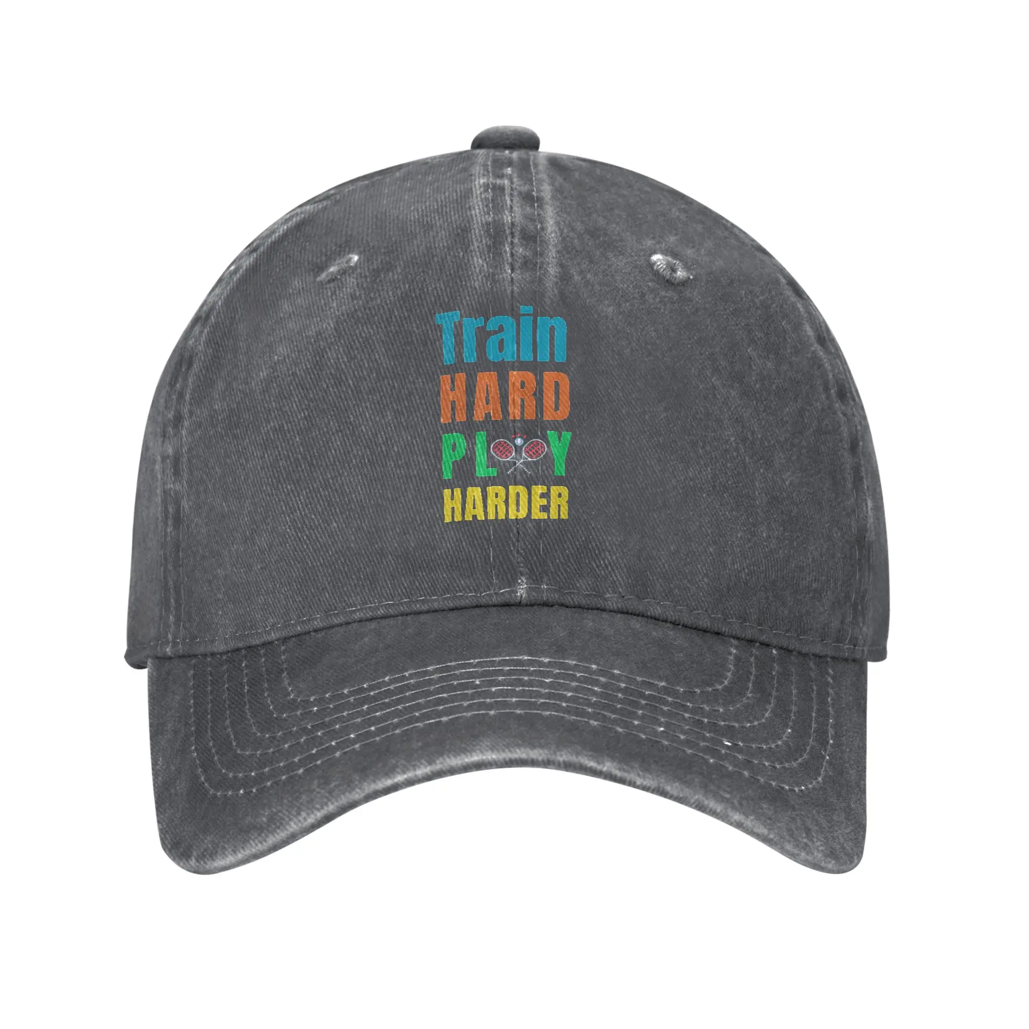 Fashion Train Hard  Play Harder - Tennis baseball cap  Sweet And Cool Style Sun Visor