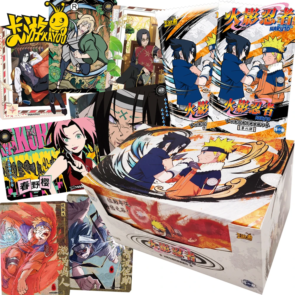 

Kayou Original Naruto Anime Collection Cards Highly Popular Characters Ink Style Warm Memory Story Cards Unique Creative Gifts