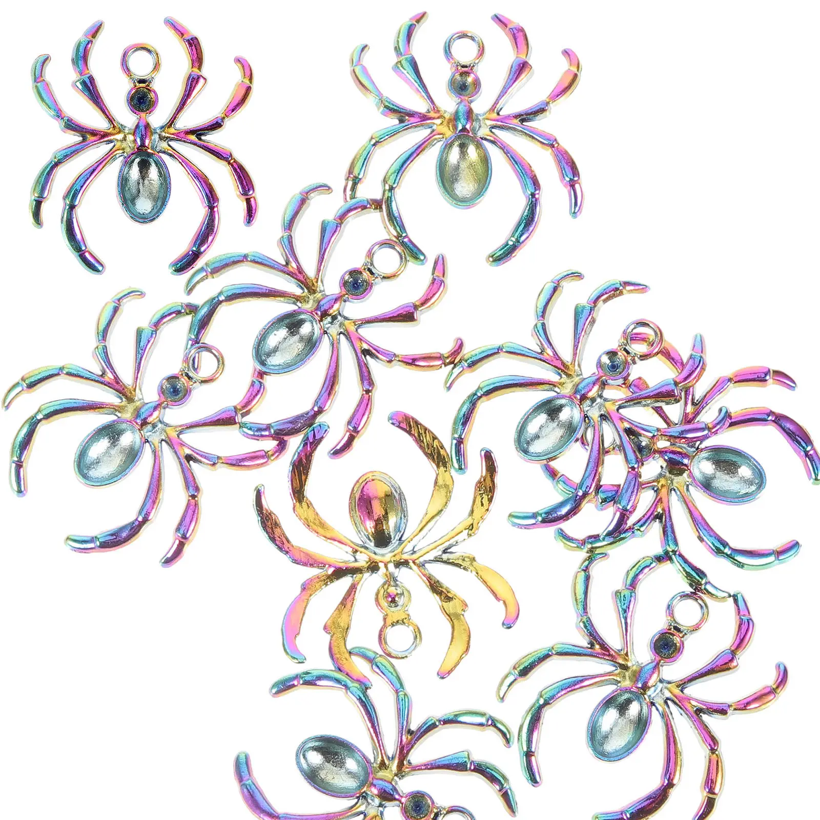 

20Pcs Alloy Spider Pendant Charms Halloween Jewelry Making DIY Earrings Bracelet Necklace Pendants Spider Pendant