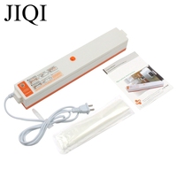 JIQI Full-automatic Food Vacuum Sealer Packing Machine Household Film Sealer EU US Plug 10pcs Vacuum Bags Provided 220V 110V