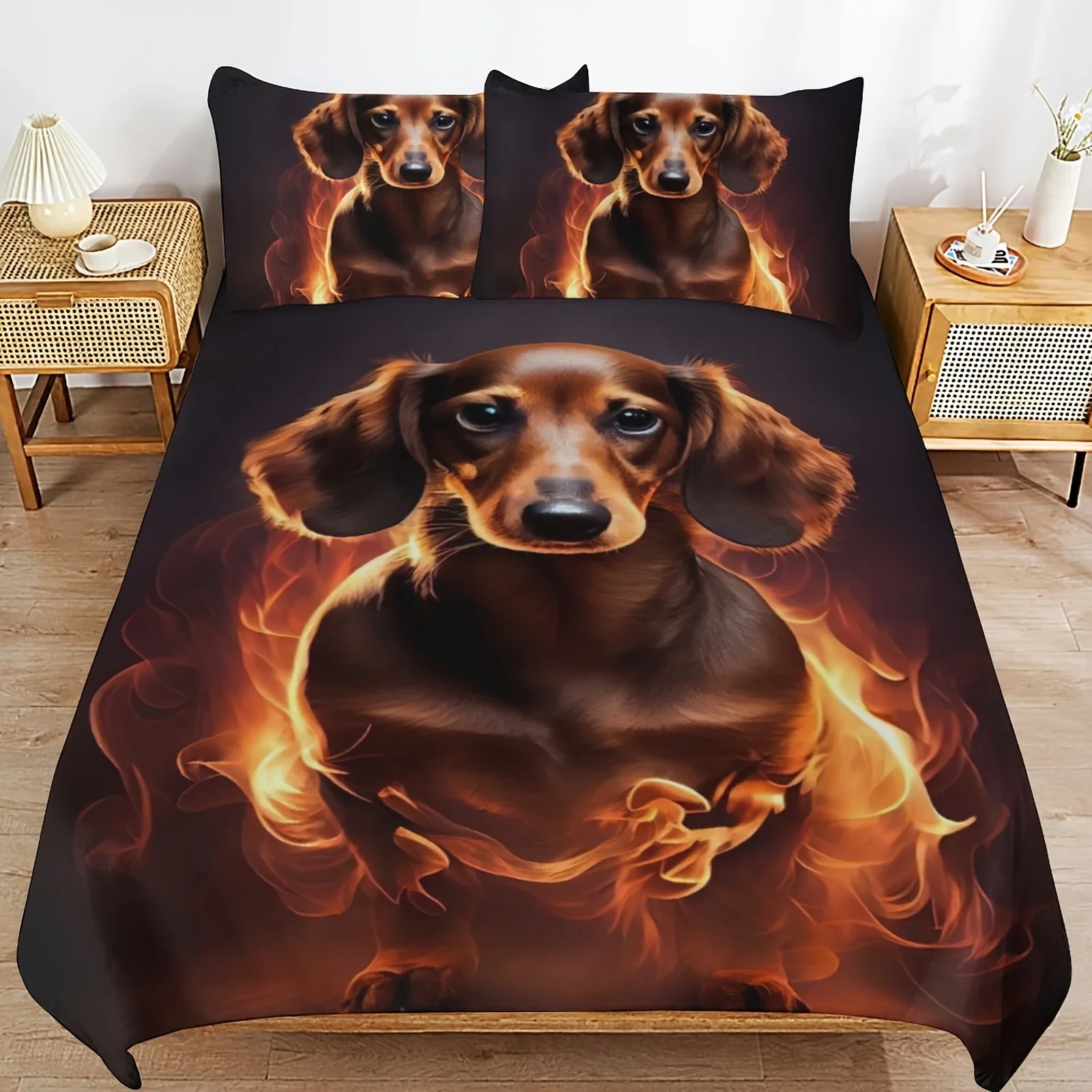 Soft Comfortable Duvet Cover Set with Zipper 1/2 Pillowcases - No Filling Included Bedding Set for a Restful Night's Sleep
