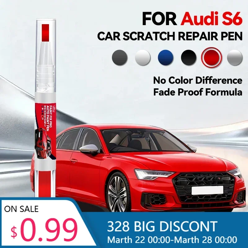 

Карандаш для подкраски автомобиля Audi S6, инструмент для ремонта царапин, аксессуары для авто