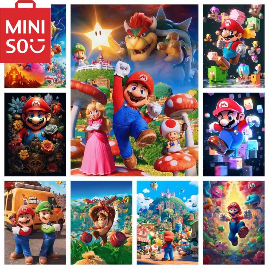 

MINISO 5D DIY искусство японского аниме 5d алмазная живопись Марис Боусер вышивка ручная работа мозаика украшение дома детский подарок